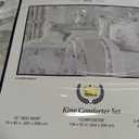 Five Queens Court King 4Pc. Comforter Set, Ivory, 104 X 92