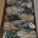 Yinder Tabletop 6 Pcs Mini Christmas Tree 7.87 Inch Artificial Mini Xmas Miniature Pine Christmas Tree with Linen Base for Xmas Holiday Decorations Indoor Home Kitchen Dining Table