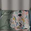 ZIGJOY Sleep Sack Swaddle 1.0 Tog Baby Wearable Blanket 100% Cotton Baby Swaddle Blanket for Newborns 0-6 Months Green&Tropical Rainforest (2 Pack-green&leaves)