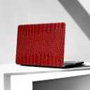 KEROM Compatible with MacBook Pro 16 inch Case 2025-2021 M4 M3 M2 M1 Pro/Max Chip A3403 A3186 A2991 A2780 A2485, Textured Crocodile Skin Alligator Skin PU Leather Hard Shell & Keyboard Cover, Burgundy