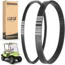 10L0L Golf Cart Drive Belt & Starter Generator Belt fit Yamaha G2, G5, G8, G9, G11, G14, G16, G20, G22, G29 Drive Gas 4 Cycle Models, OEM# J55-G6241-00, J55-H1173-00, J38-81173-00, JN6-H1173-00