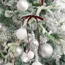 AIMUDI Burgundy Christmas Tree Bows 4.5" x 7" Wreath Bows Velvet Bows for Holiday Crafts, Garlands, Staircase, Home Outdoor Winter Christmas Decorations, 24 PCs