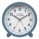 La Crosse Clock Co. 4.4" Analog Quartz Alarm Clock - Teal