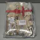 54ct Champagne Gold Christmas Ball Ornaments, Assorted Shatterproof Christmas Decorations Bulk Elegant Hanging Bulbs Ornaments with Artificial Christmas Flowers for Xmas Tree Holiday Party Decor