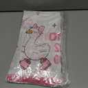 3 x 3Pcs Silly Goose Birthday Tablecloths Decorations Girl, Pink Bow One Silly Goose First Birthday Large Size Rectangle Plastic Goose Table Cloths 54 x 108 Inch