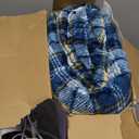 Heated Electric Blanket Queen Size, 84X90 Heating Blanket Queen with Dual Control&10 Heats Levels&Timer for Bed,Blue Plaid Sherpa Soft Blankets Warmer Gift for Grandma Women Adults, Washable