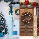 47 2 In1 Wooden Gingerbread House Outdoor Decoration Hello Winter Porch Christmas Welcome Sign Gingerbread House Decor Winter Outdoor Porch Sign for Front Door Hanging Christmas Home Decor
