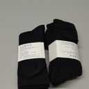 Sock Amazing Unisex Bamboo Rayon Socks Super Soft Black Crew Socks 8 Pack, Size: 9-11