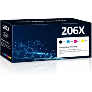 Aililiya 206X Toner Cartridges High Yield 4 Pack Compatible for HP 206X 206A Set for HP Color Laserjet Pro M255dw M255nw MFP M283fdw M283cdw M282nw M283fdn Printer(Black/Cyan/Yellow/Magenta) Aililiya 206X Toner Cartridges High Yield 4 Pack Compatible for HP 206X 206A Set for HP Color Laserjet Pro M255dw M255nw MFP M283fdw M283cdw M282nw M283fdn Printer(Black/Cyan/Yellow/Magenta)