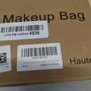 HauteHues Travel Makeup Bag for Women, Roomy Cosmetic Bag and Toiletry Bag with Wide Open Design, Soft Nylon Pouch for Makeup, Skincare, Toiletries, Gym, Carry-On and Weekend Trips, Gray Blue