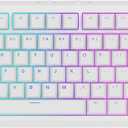 EPOMAKER G84 80% RGB Gaming Mechanical Keyboard, 2.4GHz/ Type-C/BT Wireless Keyboard, QMK/VIA Programmable, Hot-Swappable, NKRO, with Shine Through PBT Keycaps for Gamers (White, Creamy Jade Switch)