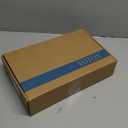 VOTON Black Bathroom Faucets Modern Waterfall Bathroom Sink Faucet Matte Black Single Handle Bathroom Faucet for 1 or 3 Holes with Deck Plate and Pop-Up Drain, Rv Sink Camper Farmhouse Bathroom Faucet (Regular version: 7.5 inches in height)