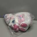 Your Zone Huggable Plush Unicorn And Throw (50X60) Set White & Pink Girls