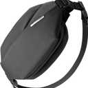 Inateck Sling Bag X, Multi-pocket Crossbody Shoulder Chest Bag with Adjustable Shoulder Strap, Water-resistant Waist Fanny Pack for Men, Women, Travel, Daily Use, Cycling, Hiking, Black, Large