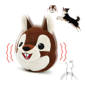 VYsTN Automatic Puppy Toy for Anxiety & Boredom Relief  SelfMoving, Bouncing & Vibrating with Sound for Mental Stimulation | Rechargeable, ChewResistant for All Breed Sizes