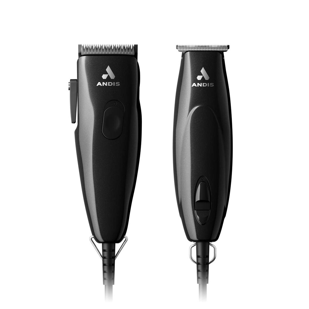 Andis 24810 Professional PivotPro and SpeedMaster Hair Clipper and Beard Trimmer PivotMotor Set, Black (New Pivot Motor Combo Black)