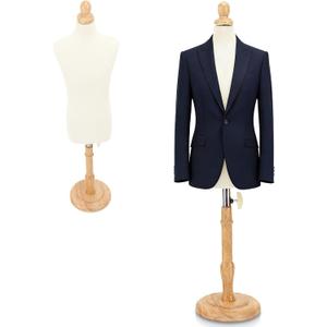 Male Body Dress Form with Stand, Fixable Versatile Teaching Mannequin Torso Dress Model Dress Form Display Stand for Sewing and Pattern Creation