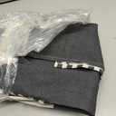 Boho Shower Curtains for Bathroom with Tassels Black Farmhouse Striped Shower Curtain Beige Rustic Linen 72x75 Inches