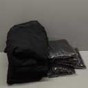 12 Pack Rectangle Polyester Tablecloth 60 x 110 Inch Indoor Outdoor Stain-Resistant Washable Heavy-Duty Fabric Table Cover Elegant Home Decor Black