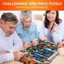 2 x QUOKKA 1000 Piece Puzzles for Adults and Up - Jigsaw Puzzles for Men and Women - Funny Animals in Cafe for Kids Ages 8-12 and Up - Colourful Game Toy for Family