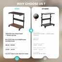 EUREKA ERGONOMIC PC Stand Height Adjustable Black

Height-Adjustable 2-Tier PC Stand With Wheels For ATX Computer Cases Or Printers, Durable Steel Frame And Smooth Mobility, Black