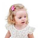 Baby Hair Clips for Girls 50PCS - 2" Girls Fully Lined Bows Hair Pins Tiny Hair Bows Alligator Clips for Baby Girls Infants Toddlers in Pairs