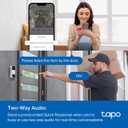Tapo 2K Wireless Smart Video Doorbell with Chime - 160 Ultra-Wide View,Person Detection, Ring Call, 2-Way Audio, Subscription-Free Local Storage/Optional Cloud, Motion Only Alert, D210