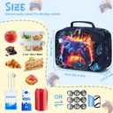CAMTOP Kids Lunch Box Boys Girls Insulated Lunch Cooler Bag Reusable Lunch Tote Kit for School Travel, GamePad