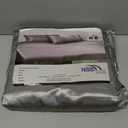 Niagara Full Grey Bed Sheet Set 4 Pieces Silky Smooth Bridal Satin Deep Pocket Fitted, Flat, 2 Pillow Cases Wrinkle Stain, Fade Resistant (Grey Satin, Full)