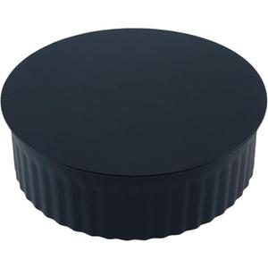 Nimiah Replacement Black BM0152 24-ga Steel Crimped Pipe Round End Cap 7 in Dia