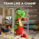 Inflatable Dinosaur Punching Bag for Kids with LED Light and Remote Control, 47"