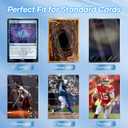 1000 Counts Card Sleeves, Matte Clear Card Sleeves Deck Card Protectors, Trading Card Sleeve Fit for MTG, Baseball, Sports, Game Cards (Matte Clear)