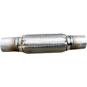 Exhaust Flex Pipe Universal Type 100% Stainless Steel For Heavy Duty and Cars (1 PC, 2X8X12)