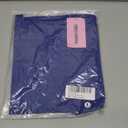 Womens Sleeveless Crop Tops Square Neck Double Layer Workout Fitness Basic Cropped Tank Top (Large, Blue)