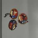 Christmas in July Lariat Skull Hat Ornaments – Mini Tree Decorations – Set of 3