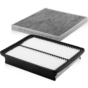Comb Engine Cabin Air Filter for Hyundai Sonata 2015 2014 2013 2012 2011 (carbon grey)