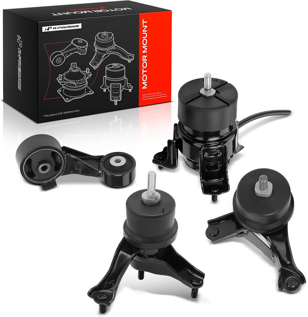 A-Premium Engine Motor Mount and Transmission Mount Kit Compatible with Toyota Camry 2004-2006 & Lexus ES330 2004-2006, 3.3L, Automatic Transmission, with Torque Strut Mount, Set of 4