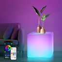 LOFTEK 12-inch Smart Cube Lights: RGBW 16 Million Colors Changing Floor Lamp with APP, Music Sync & Timer NightLights for Living Room Bedroom Game Atmosphere (Corded Electric)