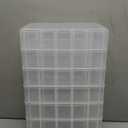 Sooyee 7 Layers Stackable Storage Container, 70 Adjustable Compartments Stackable Storage Container for Kids Toys, Art Crafts, Jewelry, Supplies, Mini Case & Letter Sticker Included,Clear