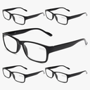 Gaoye Professional Reading Glasses for All Day - Computer Readers with Blue Light Protection - Value Pack, +1.0