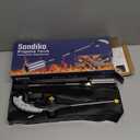 Sondiko Propane Torch Weed Burner, High Output 1,200,000 BTU Weed Torch Flamethrower, 30" Detachable Long Arm Heavy Duty Blow Torch with Flame Control For Garden, Wood, Ice, Snow, Stumps, Melting (Black & Silver)