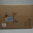 Folding Table 6ft, Foldable Portable Heavy Duty Plastic Fold-in-Half Utility Table with Handle & Safety Locks, Picnic Table Indoor Outdoor for Camping, Picnic and Party