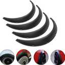 BLACKHORSE-RACING 4PCS 3.5"/890mm Universal Car Wheel Fender Flares Flexible Wide Body Wheel Arches PU(82+89cm)