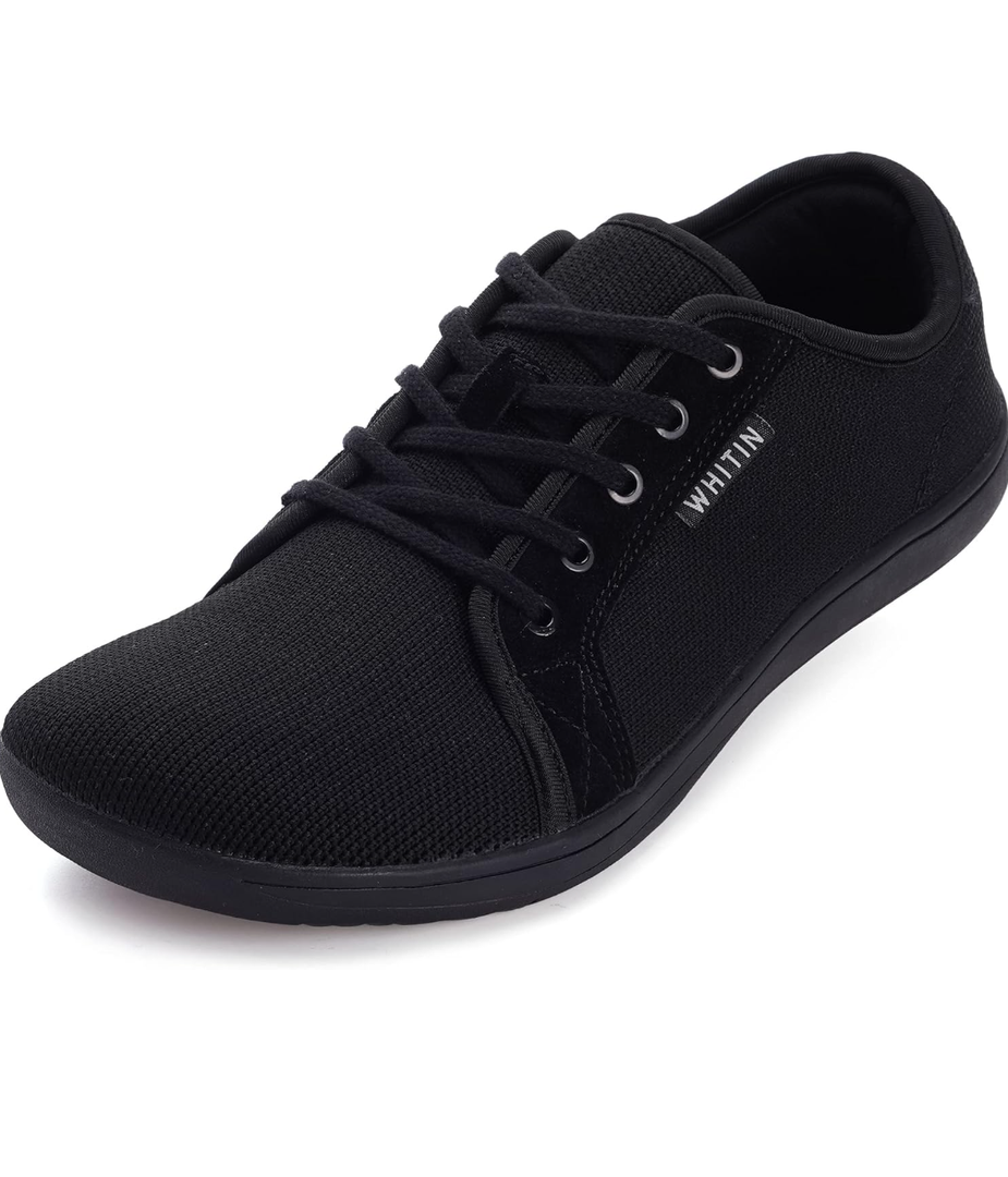 WHITIN Men's Wide Minimalist Barefoot Sneakers | Zero Drop Sole | Optimal Relaxation, Size: 6.5