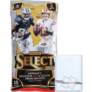 Panini Select 2023 15 Card Value Pack 3 Reds and Yellow Prizm Die-Cuts