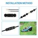IP68 Waterproof Electrical Connectors, OutdoorJjunction Box Waterproof, M16 2 Way 3 Pin for Max  7.3mm Cable Diameter, 4 Pack