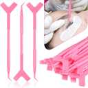 30 Pieces Y Shape Eyelash Lift & Lifting Tool Brush Set - Silicone Grafting Eyelash Extension Makeup Tool for Women(Pink)