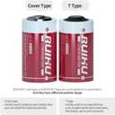 8 Pack ER14250 LS14250 3.6V Lithium Battery, 1/2AA Size 1200mAh Lithium Thionyl Chloride Battery(Li-SOCl2) CE/ROHS/UN38.3 Certified, Non-Rechargeable(ER14250-8 Count/T Type)