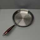 Berghoff Ouro 18/10 Stainless Steel Frying Pan 9.5", Rose Gold Handle, PFOA-free, Induction Cooktop, Fast, Even Heat