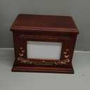Cremation Urns for Human Ashes, Wooden Urn for Ashes Adult Male Female, Wooden Picture Frame Urns Box and Casket, Funeral Memorial Urns Box, Men Women Child, Holds 255 lbs (Walnut)